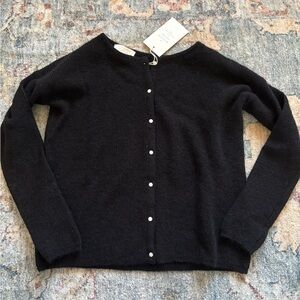 Sezane Gaspard Black Cardigan, NWT